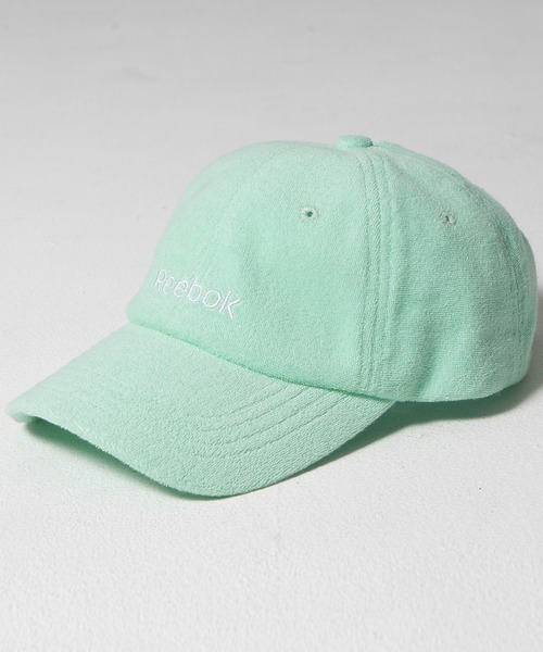 Reebok(リーボック)の「Reebok/リーボック サイズ調整可能 ロゴ刺繍 パイル キャップ 帽子 ユニセックス(キャップ・メンズ・ホワイト/ピンク/ブルー/ミント/ブラック・FREE)」の4枚目の写真