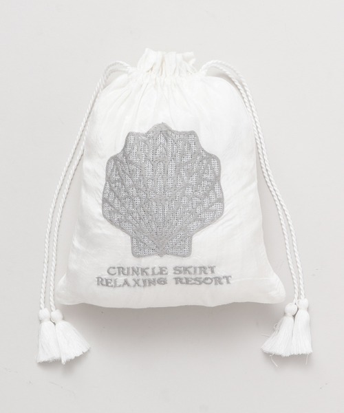 チャイハネ（チャイハネ）の「【チャイハネ】シャンタンロングスカート（スカート・レディース・ホワイト/ブラック/ピンク/ターコイズブルー・FREE）」の5枚目の写真