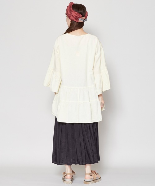 チャイハネ（チャイハネ）の「【チャイハネ】シャンタンロングスカート（スカート・レディース・ホワイト/ブラック/ピンク/ターコイズブルー・FREE）」の19枚目の写真