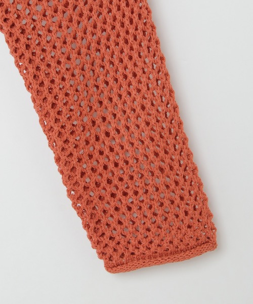 notch.（ノッチ）の「透かし編みバックリボンプルオーバー（ニット/セーター・レディース・オフホワイト/ベージュ/オレンジ/ブラック・M）」の19枚目の写真