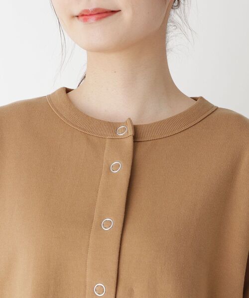 pink adobe（ピンクアドベ）の「◆【M-LL】スナップ カーディガン（カーディガン/ボレロ・レディース・チャコールグレー/ライトベージュ/キャメル/ライトグリーン・40/38/42）」の12枚目の写真