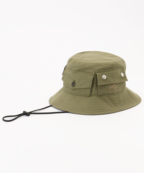 ARMY TWILL（アーミーツイル）の「ARMY TWILL/アーミーツイル 別注COMBAT HAT/コンバットハット（ハット・メンズ・ブラック/オリーブ・ﾌﾘ-）」の2枚目の写真