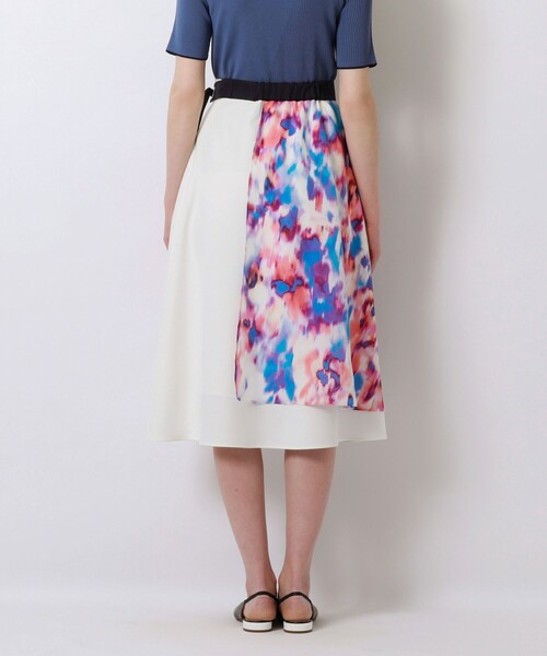 LOVELESS（ラブレス）の「マーブルコンビスカート（スカート・レディース・ネイビー/ライトイエロー・34/36）」の5枚目の写真
