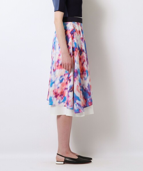LOVELESS（ラブレス）の「マーブルコンビスカート（スカート・レディース・ネイビー/ライトイエロー・34/36）」の7枚目の写真