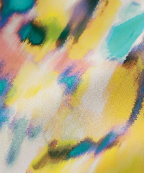 LOVELESS（ラブレス）の「マーブルコンビスカート（スカート・レディース・ネイビー/ライトイエロー・34/36）」の6枚目の写真