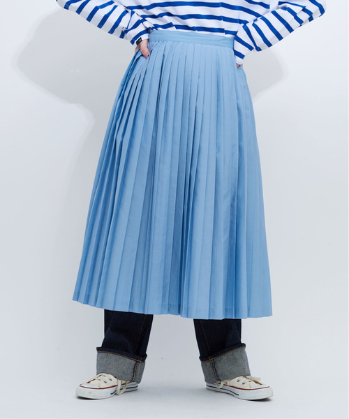 CHILD WOMAN（チャイルドウーマン）の「50ブロード プリーツスカート（スカート・レディース・ホワイト/ブラック/レッド/サックスブルー/イエロー/ピンク・FREE）」の3枚目の写真