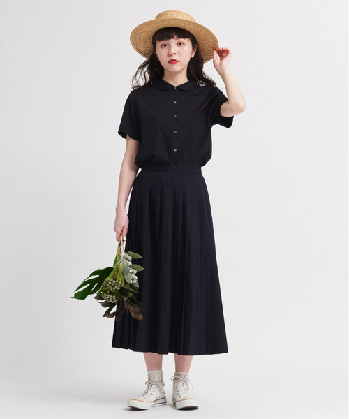 CHILD WOMAN（チャイルドウーマン）の「50ブロード プリーツスカート（スカート・レディース・ホワイト/ブラック/レッド/サックスブルー/イエロー/ピンク・FREE）」の13枚目の写真