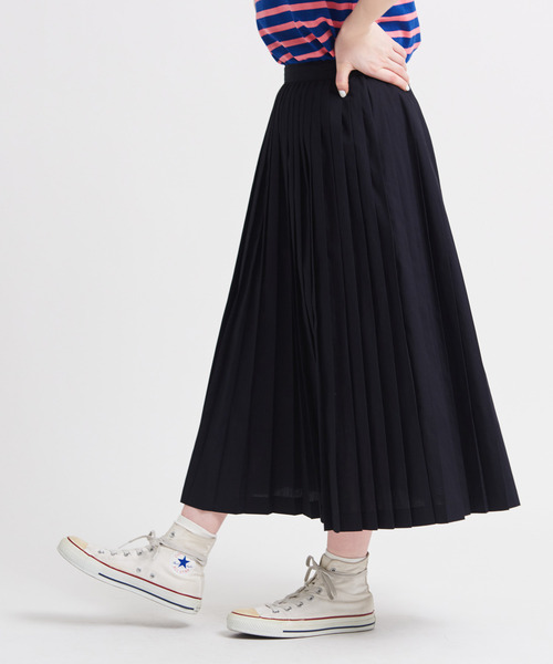 CHILD WOMAN（チャイルドウーマン）の「50ブロード プリーツスカート（スカート・レディース・ホワイト/ブラック/レッド/サックスブルー/イエロー/ピンク・FREE）」の19枚目の写真