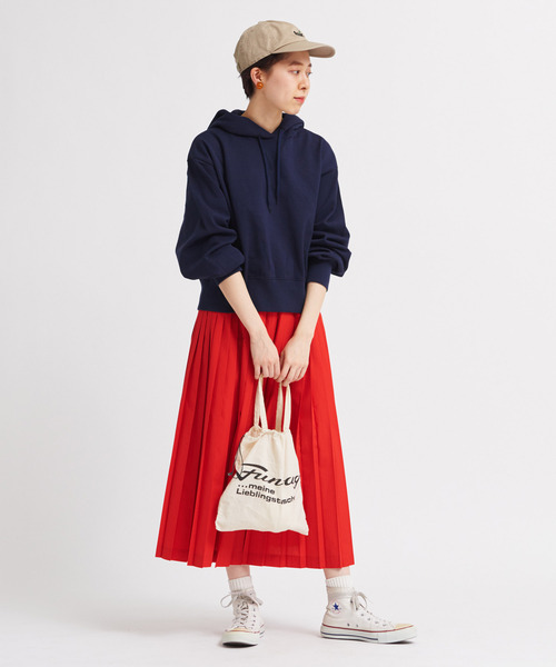 CHILD WOMAN（チャイルドウーマン）の「50ブロード プリーツスカート（スカート・レディース・ホワイト/ブラック/レッド/サックスブルー/イエロー/ピンク・FREE）」の14枚目の写真