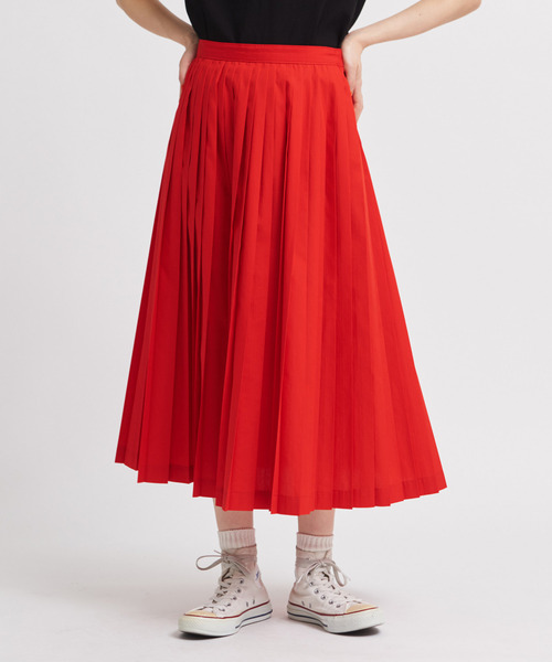 CHILD WOMAN（チャイルドウーマン）の「50ブロード プリーツスカート（スカート・レディース・ホワイト/ブラック/レッド/サックスブルー/イエロー/ピンク・FREE）」の20枚目の写真