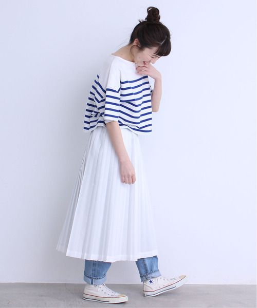 CHILD WOMAN（チャイルドウーマン）の「50ブロード プリーツスカート（スカート・レディース・ホワイト/ブラック/レッド/サックスブルー/イエロー/ピンク・FREE）」の18枚目の写真