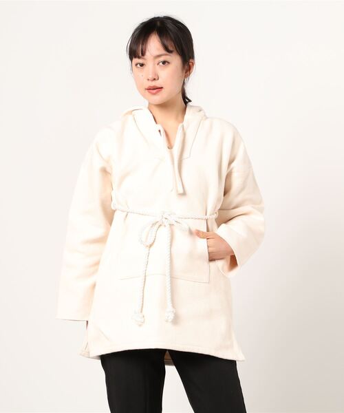 NANO universe（ナノユニバース）の「YOUNG & OLSEN The DRYGOODS STORE/BAJA TUNIC DRESS（チュニック・レディース・ホワイト/ブラック・1）」の2枚目の写真