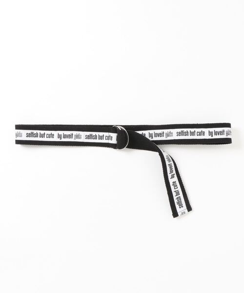 by LOVEiT（バイラビット）の「ライオンロゴベルト（ベルト・キッズ・ラベンダー/ブラック/ライトグリーン・FREE）」の2枚目の写真