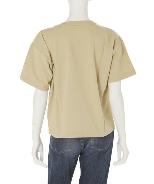 Champion（チャンピオン）の「Champion別注 ビックシルエットショートTee（Tシャツ/カットソー・レディース・ブラック/ベージュ/オフホワイト・FREE）」の14枚目の写真