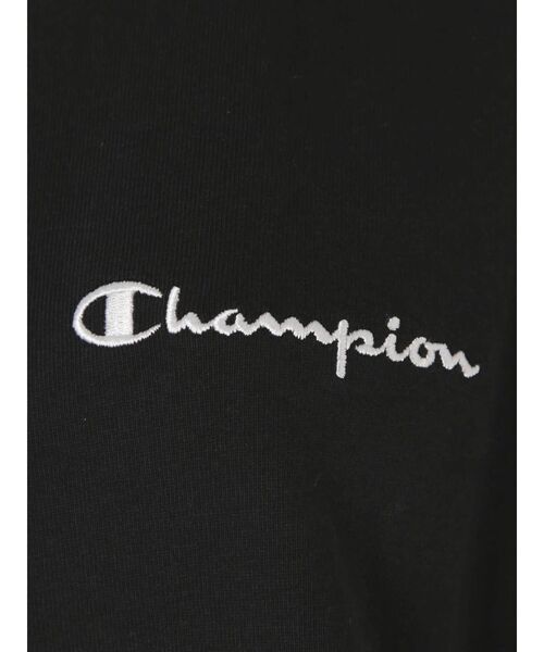 Champion（チャンピオン）の「Champion別注 ビックシルエットショートTee（Tシャツ/カットソー・レディース・ブラック/ベージュ/オフホワイト・FREE）」の20枚目の写真