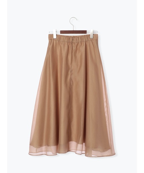 Te chichi（テチチ）の「オーガンジーフレアスカート（スカート・レディース・ネイビー/ベージュ/カーキ・ﾌﾘ-）」の10枚目の写真