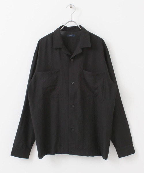 ITEMS URBANRESEARCH（アイテムズ アーバンリサーチ）の「レーヨン混 両ポケオープンカラーシャツ（シャツ/ブラウス・メンズ・レッド/ブラック/ベージュ・MEDIUM/LARGE）」の13枚目の写真