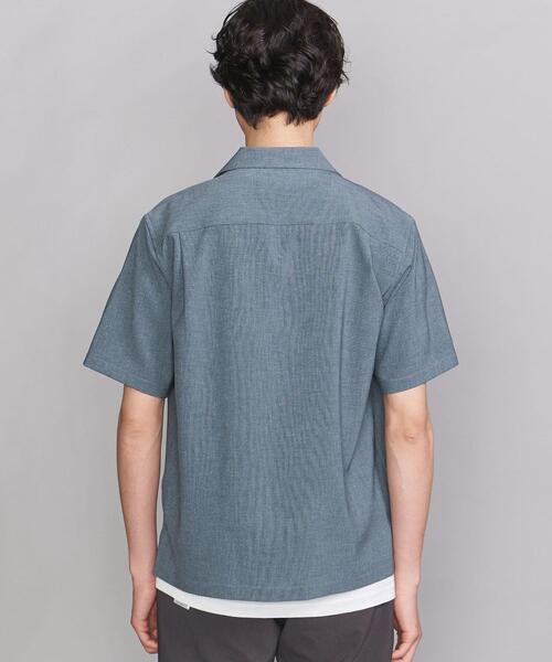 Beauty & Youth ブラック オープンカラー リネンシャツ BEAUTY&YOUTH UNITED ARROWS（ビューティーアンドユース