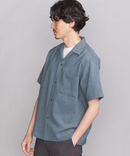 BEAUTY&YOUTH UNITED ARROWS(ビューティーアンドユースユナイテッドアローズ)の「BY リネンタッチ オープンカラー リラックスレギュラー シャツ(シャツ/ブラウス・メンズ・ライム/ナチュラル/コバルトブルー/ダークグレー/ネイビー/マスタード・MEDIUM/X-LARGE/LARGE/SMALL)」の10枚目の写真