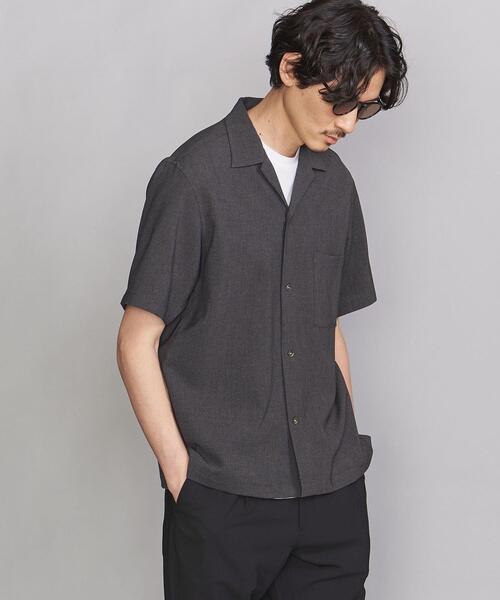 BEAUTY&YOUTH UNITED ARROWS(ビューティーアンドユースユナイテッドアローズ)の「BY リネンタッチ オープンカラー リラックスレギュラー シャツ(シャツ/ブラウス・メンズ・ライム/ナチュラル/コバルトブルー/ダークグレー/ネイビー/マスタード・MEDIUM/X-LARGE/LARGE/SMALL)」の13枚目の写真