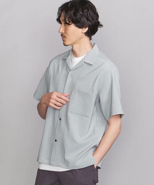 BEAUTY&YOUTH UNITED ARROWS(ビューティーアンドユースユナイテッドアローズ)の「BY リネンタッチ オープンカラー リラックスレギュラー シャツ(シャツ/ブラウス・メンズ・ライム/ナチュラル/コバルトブルー/ダークグレー/ネイビー/マスタード・MEDIUM/X-LARGE/LARGE/SMALL)」の15枚目の写真