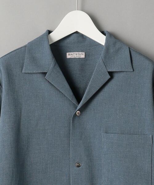 BEAUTY&YOUTH UNITED ARROWS(ビューティーアンドユースユナイテッドアローズ)の「BY リネンタッチ オープンカラー リラックスレギュラー シャツ(シャツ/ブラウス・メンズ・ライム/ナチュラル/コバルトブルー/ダークグレー/ネイビー/マスタード・MEDIUM/X-LARGE/LARGE/SMALL)」の22枚目の写真