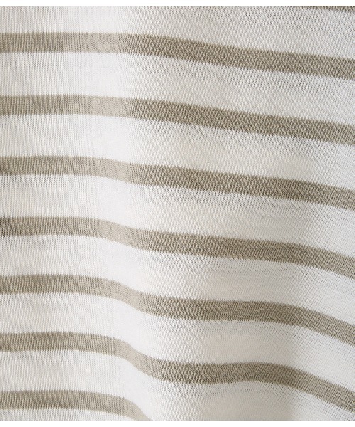 BALLAST ARK（バラストアーク）の「BALLAST ARK / バラストアーク：BIG BASQUE TEE：BA03-T002[AST]（Tシャツ/カットソー・レディース・ネイビー×ホワイト/ホワイト系その他・L/M）」の22枚目の写真