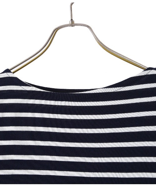 BALLAST ARK（バラストアーク）の「BALLAST ARK / バラストアーク：BIG BASQUE TEE：BA03-T002[AST]（Tシャツ/カットソー・レディース・ネイビー×ホワイト/ホワイト系その他・L/M）」の14枚目の写真