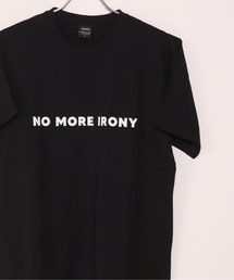 16/-天竺 フロント メッセージプリント コットン 半袖 Tシャツ