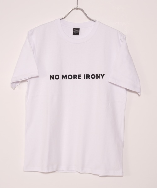 TRAP/U (トラップユー)の「16/-天竺 フロント メッセージプリント コットン 半袖 Tシャツ(Tシャツ/カットソー・メンズ・ブラック/グレイッシュブルー/ホワイト・L/M)」の13枚目の写真