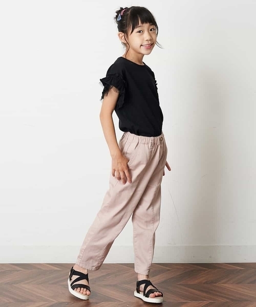 a.v.v（アーヴェヴェ）の「[KIDS]クロスゴムフラットサンダル[WEB限定サイズ]（サンダル・キッズ・シルバー/ブラック・20/22/21/18/19/23）」の3枚目の写真