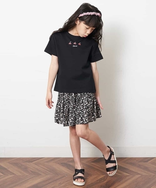 a.v.v（アーヴェヴェ）の「[KIDS]クロスゴムフラットサンダル[WEB限定サイズ]（サンダル・キッズ・シルバー/ブラック・20/22/21/18/19/23）」の6枚目の写真