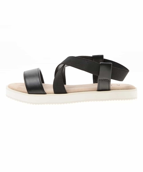 a.v.v（アーヴェヴェ）の「[KIDS]クロスゴムフラットサンダル[WEB限定サイズ]（サンダル・キッズ・シルバー/ブラック・20/22/21/18/19/23）」の13枚目の写真