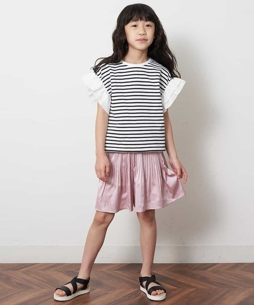 a.v.v（アーヴェヴェ）の「[KIDS]クロスゴムフラットサンダル[WEB限定サイズ]（サンダル・キッズ・シルバー/ブラック・20/22/21/18/19/23）」の20枚目の写真