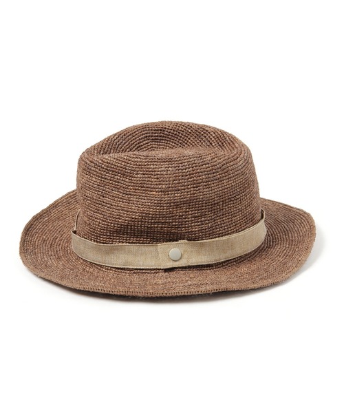 studio CLIP（スタディオクリップ）の「畳める中折れラフィアハット（ハット・レディース・ナチュラル/ブラウン/グレー・FREE）」の4枚目の写真