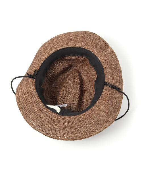 studio CLIP（スタディオクリップ）の「畳める中折れラフィアハット（ハット・レディース・ナチュラル/ブラウン/グレー・FREE）」の6枚目の写真