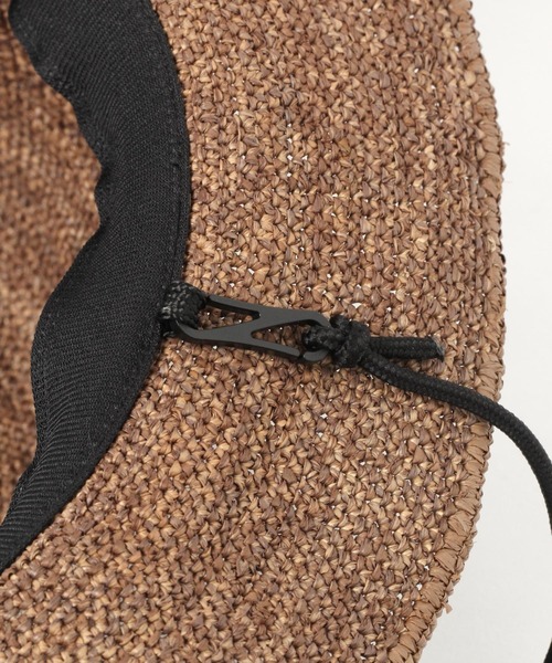 studio CLIP（スタディオクリップ）の「畳める中折れラフィアハット（ハット・レディース・ナチュラル/ブラウン/グレー・FREE）」の9枚目の写真