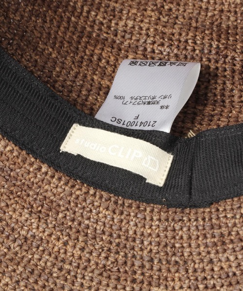 studio CLIP（スタディオクリップ）の「畳める中折れラフィアハット（ハット・レディース・ナチュラル/ブラウン/グレー・FREE）」の11枚目の写真