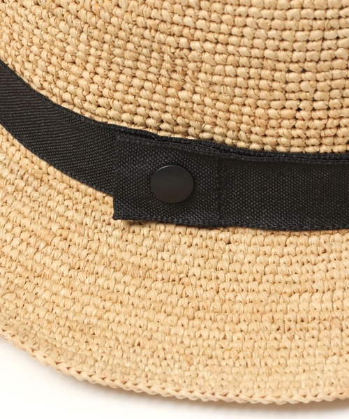 studio CLIP（スタディオクリップ）の「畳める中折れラフィアハット（ハット・レディース・ナチュラル/ブラウン/グレー・FREE）」の7枚目の写真