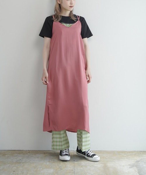 セール Lull ルル サテンロングキャミワンピース セットアップ可 ワンピース Lull ルル のファッション通販 Zozotown