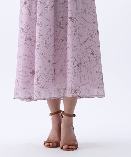 Fabulous Angela（ファビュラスアンジェラ）の「オリジナルラインフラワー楊柳ワンピース（ワンピース・レディース・ピンク/モカ・FREE）」の14枚目の写真