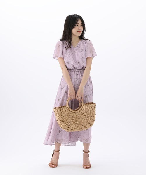 Fabulous Angela（ファビュラスアンジェラ）の「オリジナルラインフラワー楊柳ワンピース（ワンピース・レディース・ピンク/モカ・FREE）」の13枚目の写真