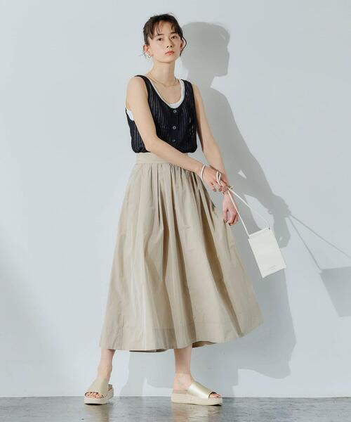 green label relaxing（グリーンレーベルリラクシング）の「別注[ ア・ラ・マルヴァ ]A.la Malva サコッシュ（ショルダーバッグ・レディース・ブラック/オフホワイト/イエロー/モカ・FREE）」の12枚目の写真