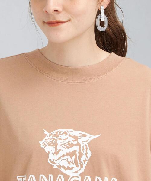 green label relaxing（グリーンレーベルリラクシング）の「＜ Tanacana (タナカーナ) ＞ プリント ショートスリーブ Tシャツ [ カットソー ]（Tシャツ/カットソー・レディース・ホワイト/ベージュ/ダークグレー・FREE）」の7枚目の写真