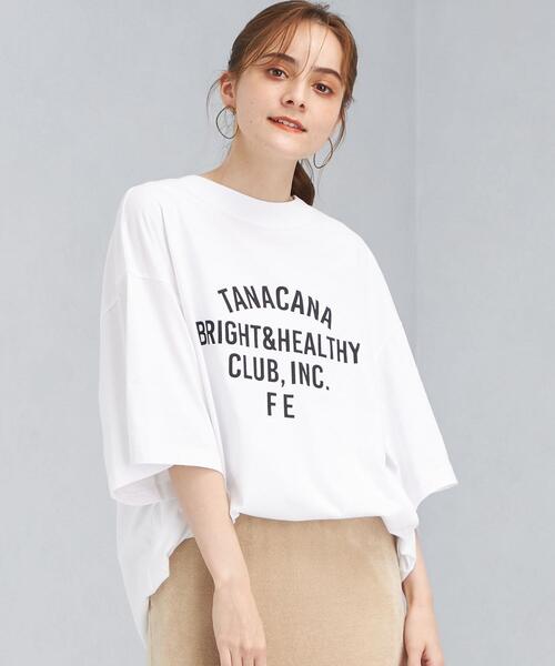 green label relaxing（グリーンレーベルリラクシング）の「＜ Tanacana (タナカーナ) ＞ プリント ショートスリーブ Tシャツ [ カットソー ]（Tシャツ/カットソー・レディース・ホワイト/ベージュ/ダークグレー・FREE）」の19枚目の写真