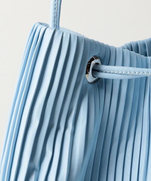 BEAUTY&YOUTH UNITED ARROWS（ビューティーアンドユースユナイテッドアローズ）の「BY スマートプリーツ ドロストショルダーバッグ ◆（ショルダーバッグ・レディース・ライトブルー/ブラック/オフホワイト・FREE）」の7枚目の写真