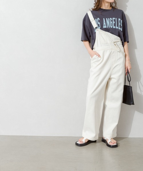 SpRay(スプレイ)の「LA発泡クロップドカットソー(Tシャツ/カットソー・レディース・チャコールグレー/ライトグレー/ブラック/ネイビー/オフホワイト・FREE)」の19枚目の写真