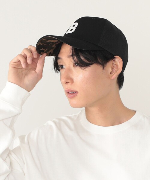 BEAMS HEART（ビームスハート）の「BEAMS HEART / バックメッシュ フェルト キャップ（キャップ・メンズ・ブラック/ネイビー・ONE SIZE）」の5枚目の写真