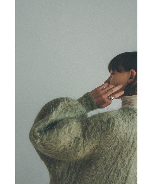 CLANE（クラネ）の「CLANE/クラネ/カラーモヘアシャギーカーディガン