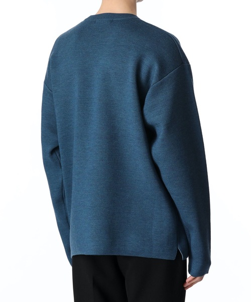 ATTACHMENT（アタッチメント）の「W/PE DOUBLE FACE KNIT CREWNECK PULLOVER L/S（ニット/セーター・メンズ・ホワイト/ライトグレー/ブラック/ベージュ/ダークブルー・1/2/3）」の7枚目の写真